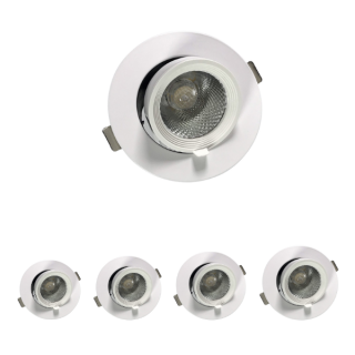 Đèn âm trần chỉnh hướng mẫu [AC-SA-AX18] 5W-30W | Saco